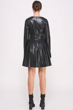 Load image into Gallery viewer, Faux Leather Minidress I ABED7545 I SHIP 10/03/24
