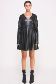 Faux Leather Minidress I ABED7545 I SHIP 10/03/24