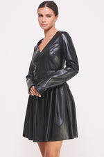 Load image into Gallery viewer, Faux Leather Minidress I ABED7545 I SHIP 10/03/24
