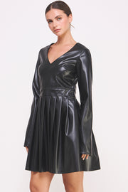 Faux Leather Minidress I ABED7545 I SHIP 10/03/24