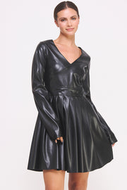 Faux Leather Minidress I ABED7545 I SHIP 10/03/24