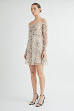Load image into Gallery viewer, Semi-Sheer Lace Mini Dress I ABED7548 I SHIP 09/25/24
