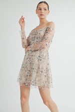 Load image into Gallery viewer, Semi-Sheer Lace Mini Dress I ABED7548 I SHIP 09/25/24
