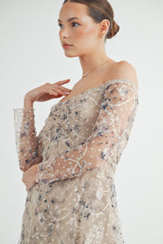 Semi-Sheer Lace Mini Dress I ABED7548 I SHIP 09/25/24