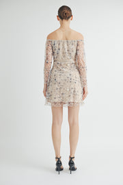 Semi-Sheer Lace Mini Dress I ABED7548 I SHIP 09/25/24