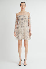 Load image into Gallery viewer, Semi-Sheer Lace Mini Dress I ABED7548 I SHIP 09/25/24
