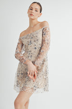 Load image into Gallery viewer, Semi-Sheer Lace Mini Dress I ABED7548 I SHIP 09/25/24
