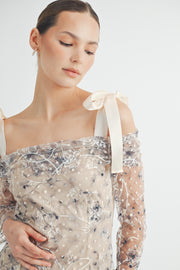 Cold-Shoulder Mini Dress I ABED7549 I SHIP 09/04/24