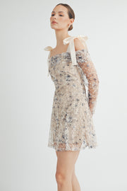 Cold-Shoulder Mini Dress I ABED7549 I SHIP 09/04/24