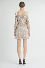 Cold-Shoulder Mini Dress I ABED7549 I SHIP 09/04/24