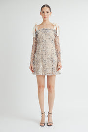 Cold-Shoulder Mini Dress I ABED7549 I SHIP 09/04/24