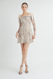 Cold-Shoulder Mini Dress I ABED7549 I SHIP 09/04/24