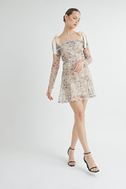 Cold-Shoulder Mini Dress I ABED7549 I SHIP 09/04/24