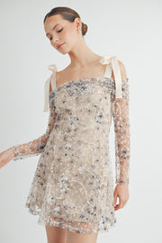 Cold-Shoulder Mini Dress I ABED7549 I SHIP 09/04/24