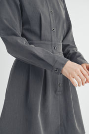 SHIRT STYLE CREPE DRESS I ABED7553 I SHIP 09/25/24