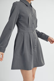 SHIRT STYLE CREPE DRESS I ABED7553 I SHIP 09/25/24