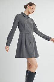 SHIRT STYLE CREPE DRESS I ABED7553 I SHIP 09/25/24