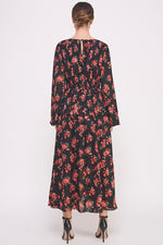 Load image into Gallery viewer, Floral Print Long Sleeve Midi Dress I ABED7561 I SHIP 09/25/24
