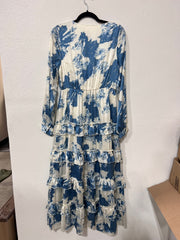 Long Sleeve V-Neck Midi Dress I ABED7562 I SHIP 09/28/24