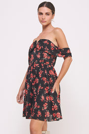 OFF-THE-SHOULDER MINI DRESS I ABED7564 I SHIP 09/04/24