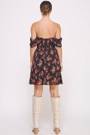 OFF-THE-SHOULDER MINI DRESS I ABED7564 I SHIP 09/04/24
