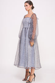 Animal Print Chiffon Midi Dress I ABED7577 I SHIP 09/11/24