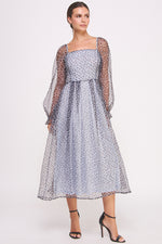 Load image into Gallery viewer, Animal Print Chiffon Midi Dress I ABED7577 I SHIP 09/11/24
