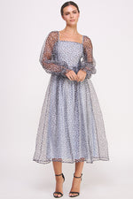 Load image into Gallery viewer, Animal Print Chiffon Midi Dress I ABED7577 I SHIP 09/11/24
