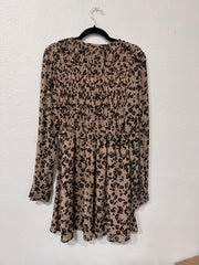 Leopard Print V-Neck Dress I ABED7578 I SHIP 09/25/24