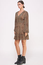 Cheetah-Print Mesh Dress I ABED7579 I SHIP 10/03/24