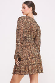 Cheetah-Print Mesh Dress I ABED7579 I SHIP 10/03/24