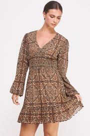Cheetah-Print Mesh Dress I ABED7579 I SHIP 10/03/24