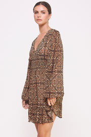 Cheetah-Print Mesh Dress I ABED7579 I SHIP 10/03/24