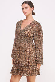 Cheetah-Print Mesh Dress I ABED7579 I SHIP 10/03/24