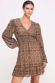 Cheetah-Print Mesh Dress I ABED7579 I SHIP 10/03/24