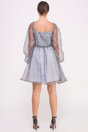 Animal Print Puff Sleeve Mini Dress I ABED7580 I SHIP 09/11/24