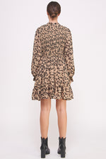 Load image into Gallery viewer, Leopard Print Chiffon Mini Dress I ABED7581 I SHIP 09/25/24
