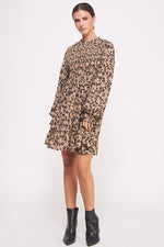 Load image into Gallery viewer, Leopard Print Chiffon Mini Dress I ABED7581 I SHIP 09/25/24
