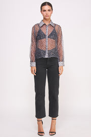 Sheer Button Down Shirts I ABED7582 I SHIP 09/11/24