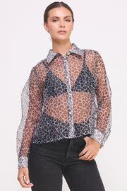 Sheer Button Down Shirts I ABED7582 I SHIP 09/11/24