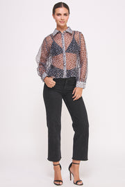 Sheer Button Down Shirts I ABED7582 I SHIP 09/11/24