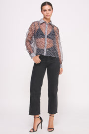 Sheer Button Down Shirts I ABED7582 I SHIP 09/11/24