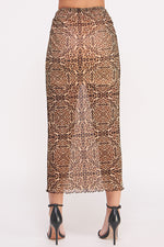 Load image into Gallery viewer, Cheetah-Print Mesh Skirt I ABEB7522 I SHIP 09/25/24
