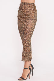 Cheetah-Print Mesh Skirt I ABEB7522 I SHIP 09/25/24
