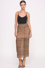 Load image into Gallery viewer, Cheetah-Print Mesh Skirt I ABEB7522 I SHIP 09/25/24
