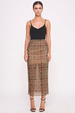 Load image into Gallery viewer, Cheetah-Print Mesh Skirt I ABEB7522 I SHIP 09/25/24
