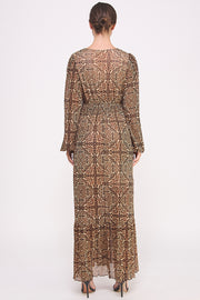 Cheetah-Print Mesh Dress I ABED7584 I SHIP 10/03/24