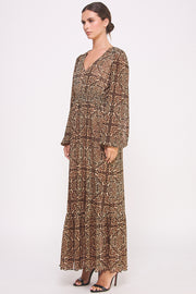 Cheetah-Print Mesh Dress I ABED7584 I SHIP 10/03/24