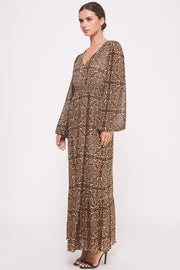 Cheetah-Print Mesh Dress I ABED7584 I SHIP 10/03/24