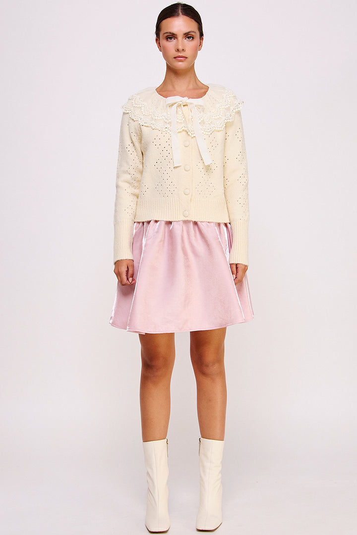 Organza Mini Skirt I ABEB7523 I SHIP 10/03/24